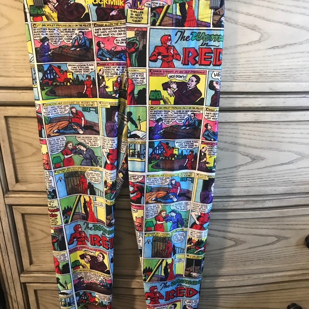 Black milk clothing Woman In Red Leggings L Used